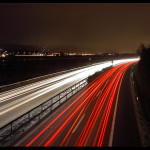 Autobahn in der Nacht
